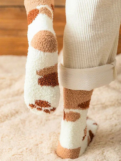 6-Pair Animal Paw Socks