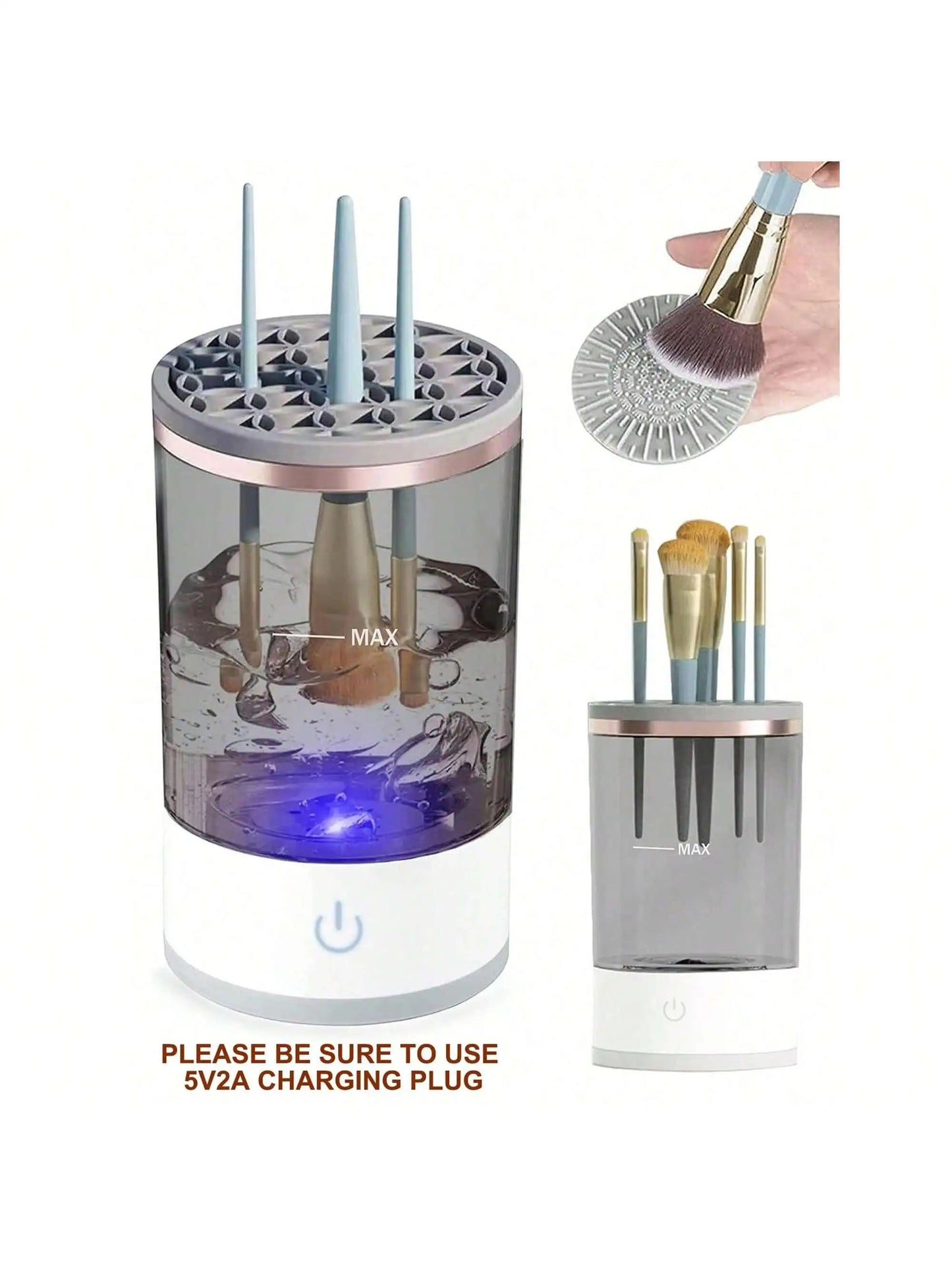 Electric Makeup Brush Cleaner 3 em 1