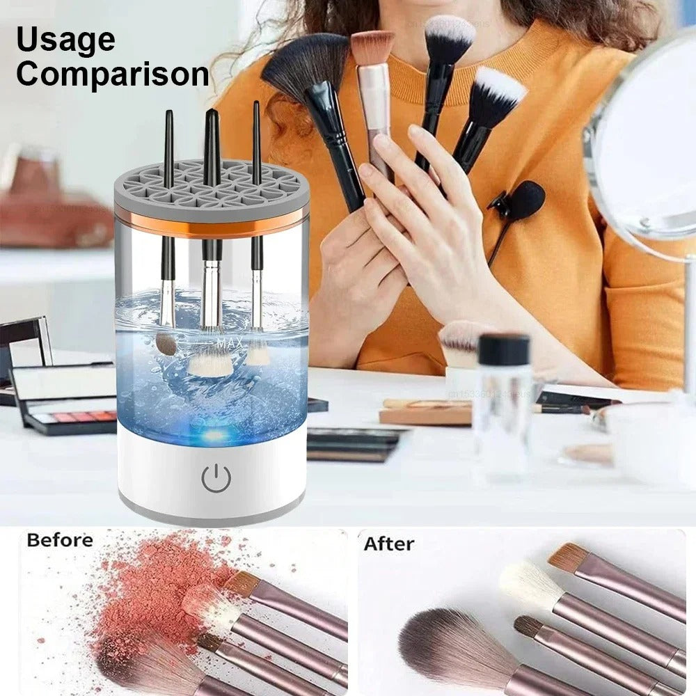 Electric Makeup Brush Cleaner 3 em 1