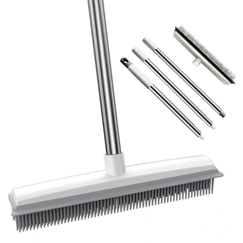 Rubber Broom Carpet Rake